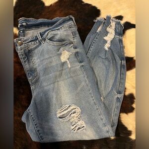 Indigo Fusion Ankle Jeans